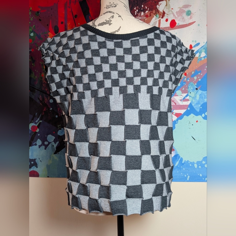 Issey Miyake Pleats Please Pierrot Knit Series Blouse